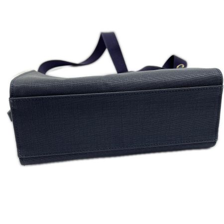  BLUE LABEL CRESTBRIDGE ショルダーバッグ サイドチェック柄 ネイビー