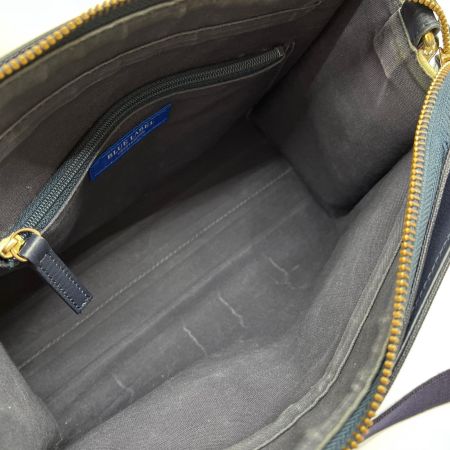  BLUE LABEL CRESTBRIDGE ショルダーバッグ サイドチェック柄 ネイビー