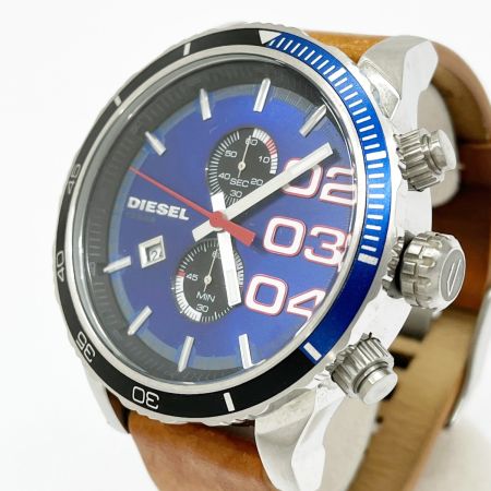  DIESEL ディーゼル 腕時計 本体のみ クォーツ レザー ブルー メンズ DZ-4322