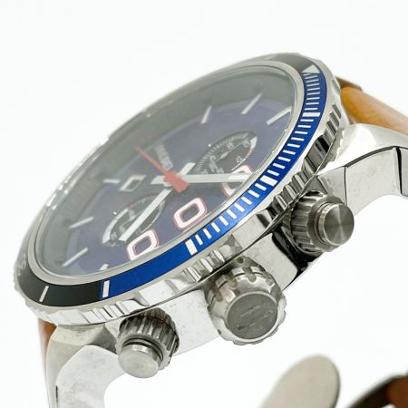  DIESEL ディーゼル 腕時計 本体のみ クォーツ レザー ブルー メンズ DZ-4322