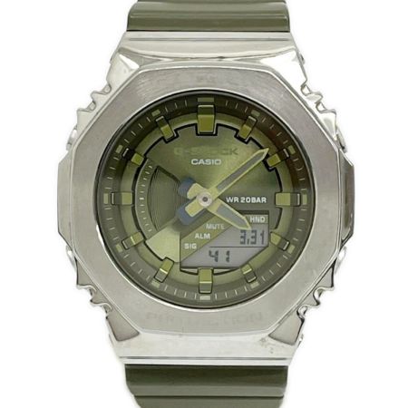  CASIO カシオ 腕時計 G-SHOCK デジアナウォッチ クォーツ 本体のみ ラバー カーキ GM-S2100