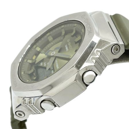  CASIO カシオ 腕時計 G-SHOCK デジアナウォッチ クォーツ 本体のみ ラバー カーキ GM-S2100