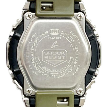  CASIO カシオ 腕時計 G-SHOCK デジアナウォッチ クォーツ 本体のみ ラバー カーキ GM-S2100
