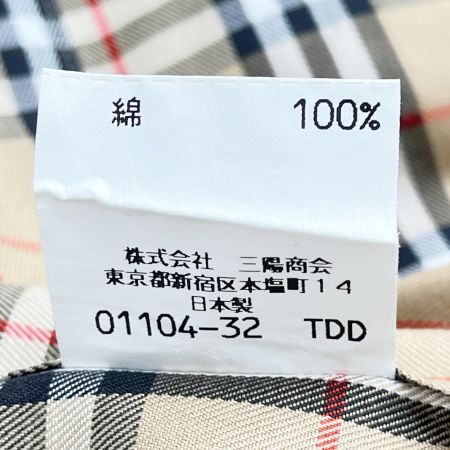  BURBERRY GOLF バーバリー ゴルフ 半袖シャツ Lサイズ チェック メンズ ベージュ