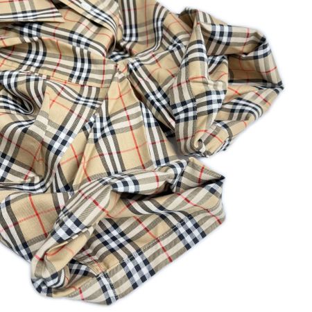  BURBERRY GOLF バーバリー ゴルフ 半袖シャツ Lサイズ チェック メンズ ベージュ
