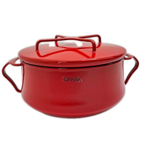  DANSK ダンスク コベンスタイル 両手鍋 ホーロー鍋 ガス・IH対応 レッド
