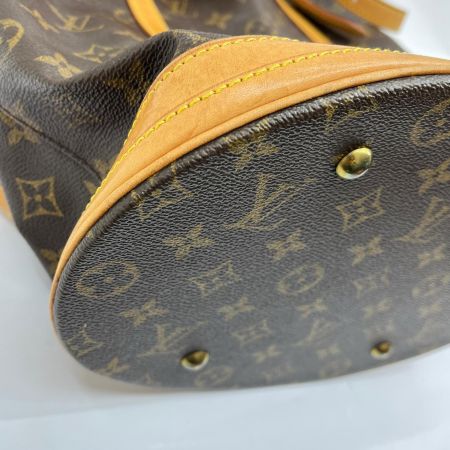  LOUIS VUITTON ルイヴィトン トートバッグ モノグラム バケット27 ポーチ付 ベタ有 M42236 ブラウン