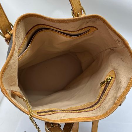  LOUIS VUITTON ルイヴィトン トートバッグ モノグラム バケット27 ポーチ付 ベタ有 M42236 ブラウン