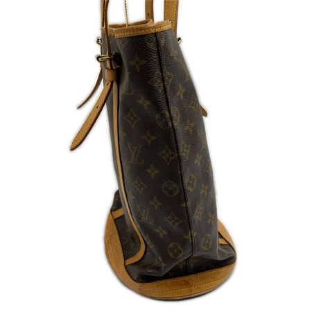  LOUIS VUITTON ルイヴィトン トートバッグ モノグラム バケット27 ポーチ付 ベタ有 M42236 ブラウン