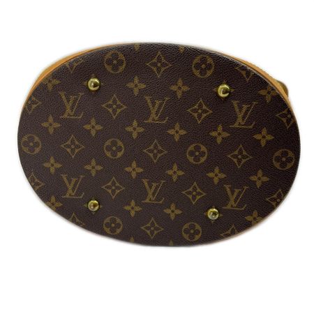  LOUIS VUITTON ルイヴィトン トートバッグ モノグラム バケット27 ポーチ付 ベタ有 M42236 ブラウン
