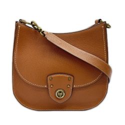 ◆◆ LAUREN RALPH LAUREN ラルフ ローレン ショルダーバッグ レザー ブラウン Bランク