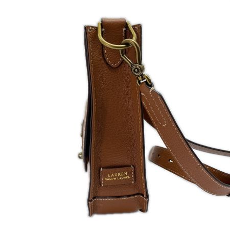  LAUREN RALPH LAUREN ラルフ ローレン ショルダーバッグ レザー ブラウン