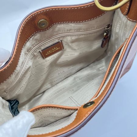  LAUREN RALPH LAUREN ラルフ ローレン ショルダーバッグ レザー ブラウン