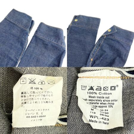  LEVI'S リーバイス プルオーバーシャツ ハーフオープンボタン Mサイズ  デニム メンズ ネイビー