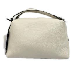 ◆◆ gianni chiarini ジャンニキアリーニ 2WAYバッグ アルファ ストラップ付 BS 8148 GRN 225 アイボリー Aランク