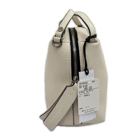  gianni chiarini ジャンニキアリーニ 2WAYバッグ アルファ ストラップ付 BS 8148 GRN 225 アイボリー