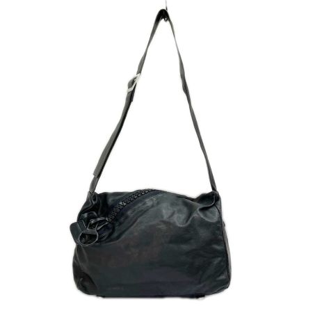  KAWAKAWA カワカワ 斜め掛けショルダー レザーバッグ ブラック レディース ﾃﾞｶｼﾞｯﾌﾟ 黒