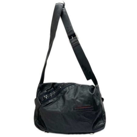  KAWAKAWA カワカワ 斜め掛けショルダー レザーバッグ ブラック レディース ﾃﾞｶｼﾞｯﾌﾟ 黒