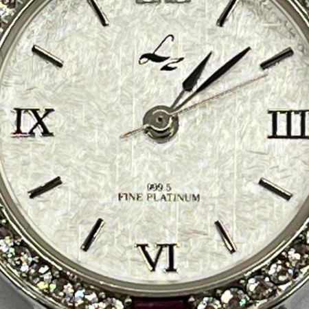  LZ リズ 腕時計  R8.4月電池交換済み 文字盤FINE platinam999.5 LZ-106 シルバー