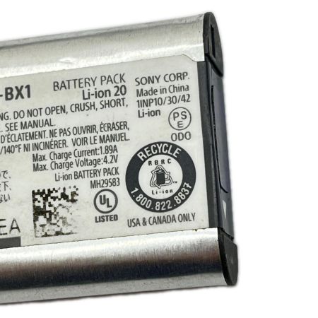  SONY ソニー アクションカメラ 4K 2017年製 割れ・ベタ有 FDR-X3000