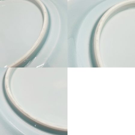   塚本快示 皿7枚セット 青白磁 柄違い 箱ナシ 快山窯 人間国宝 テーブルウェア 和食器