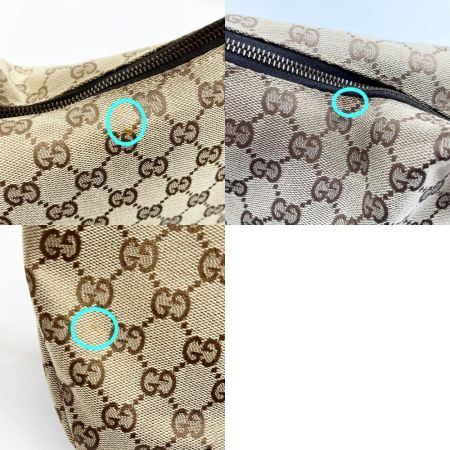  GUCCI グッチ ハンドバッグ GG キャンバス×レザー 布袋付 レディース 115867 ブラウン