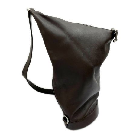  LOEWE ロエベ ボディーバッグ アントン レザー ポーチ付 キズ・スレ有  ブラウン