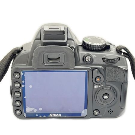  Nikon ニコン デジタルカメラ ダブルズームキット レンズ・充電器・取説付 D3100 ブラック