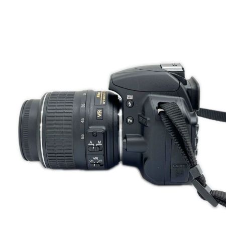  Nikon ニコン デジタルカメラ ダブルズームキット レンズ・充電器・取説付 D3100 ブラック