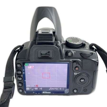  Nikon ニコン デジタルカメラ ダブルズームキット レンズ・充電器・取説付 D3100 ブラック