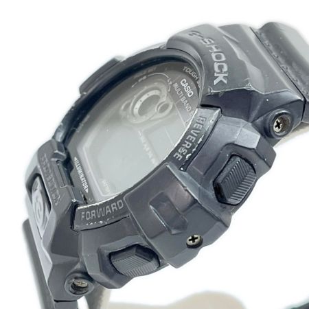  CASIO カシオ 腕時計 電波ソーラー G-SHOCK 本体のみ ラバー ブラック ベルトダメージ有 GW-8900A
