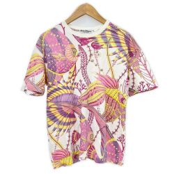 ◆◆ Salvatore Ferragamo サルヴァトーレフェラガモ Tシャツ ピンクサンゴ レディース ホワイト Bランク