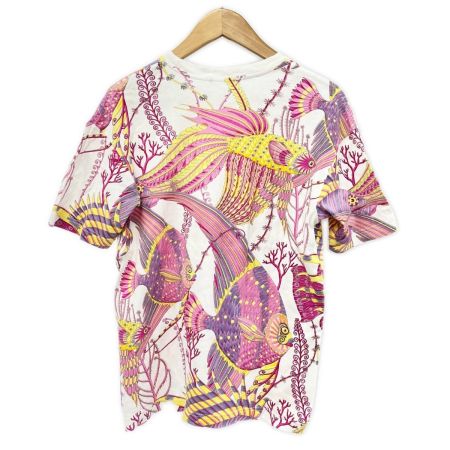  Salvatore Ferragamo サルヴァトーレフェラガモ Tシャツ ピンクサンゴ レディース ホワイト