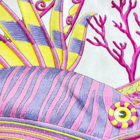  Salvatore Ferragamo サルヴァトーレフェラガモ Tシャツ ピンクサンゴ レディース ホワイト