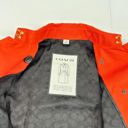 COACH コーチ トレンチコート アウター 秋物 レディース  オレンジ