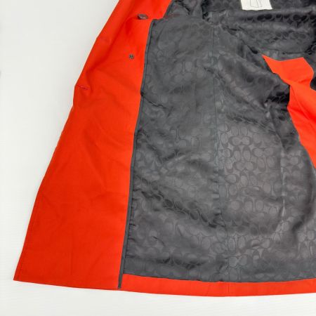 COACH コーチ トレンチコート アウター 秋物 レディース  オレンジ