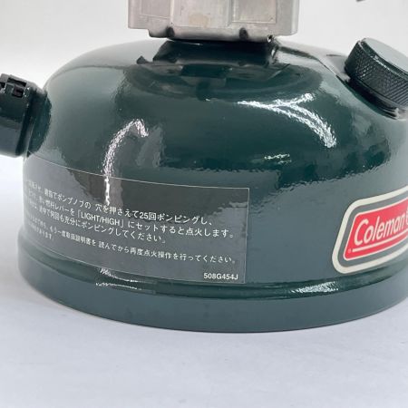  Coleman コールマン ガソリンシングルバーナー2001年３月製造 508A グリーン系