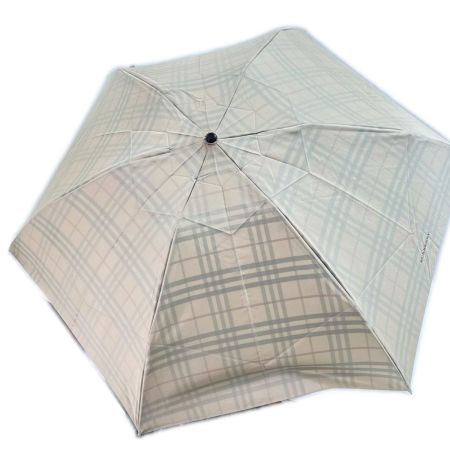  BURBERRY バーバリー 折り畳み傘 チェック柄 ファッション小物 服飾雑貨 ベージュ