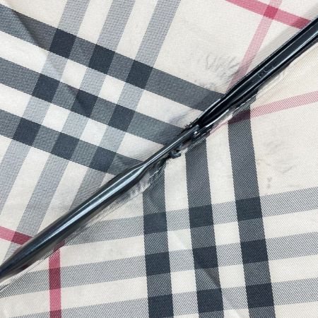  BURBERRY バーバリー 折り畳み傘 チェック柄 ファッション小物 服飾雑貨 ベージュ