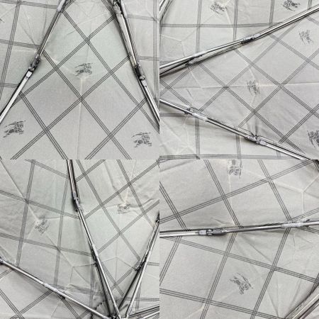  BURBERRY バーバリー 折り畳み傘 チェック柄 馬 ファッション小物 服飾雑貨 ブラック