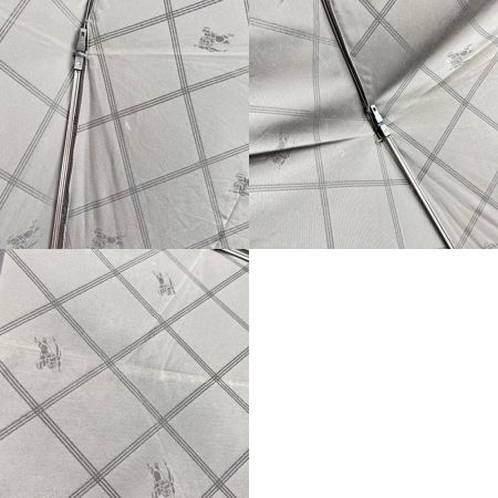  BURBERRY バーバリー 折り畳み傘 チェック柄 馬 ファッション小物 服飾雑貨 ブラック