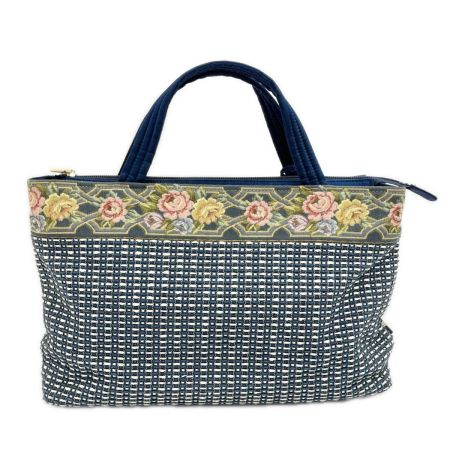  Think Bee シンクビー トートバッグ ハンドバッグ ポーチ付 レディース  ネイビー