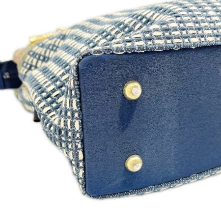  Think Bee シンクビー トートバッグ ハンドバッグ ポーチ付 レディース  ネイビー