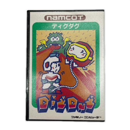  namcot ファミコン ソフト ディグタク ハードケース 取扱説明書付