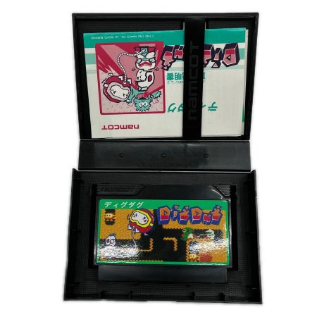  namcot ファミコン ソフト ディグタク ハードケース 取扱説明書付