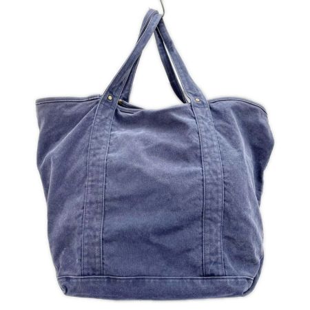  SLOW スロウ トートバッグ ハンドバッグ カバン 鞄 布袋付 ネイビー