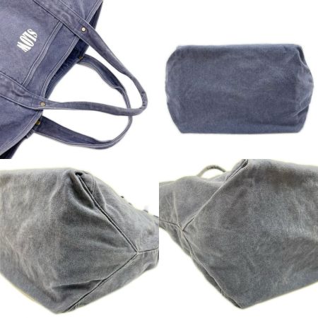  SLOW スロウ トートバッグ ハンドバッグ カバン 鞄 布袋付 ネイビー