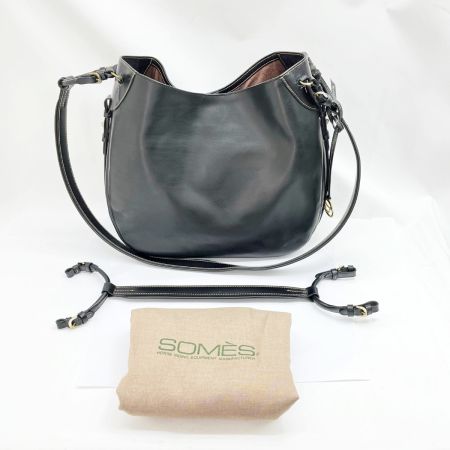  Somes Saddle ソメスサドル ショルダーバッグ 布袋付 レディース ブラック