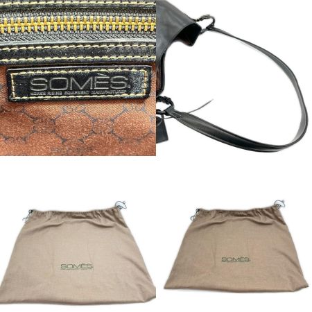  Somes Saddle ソメスサドル ショルダーバッグ 布袋付 レディース ブラック