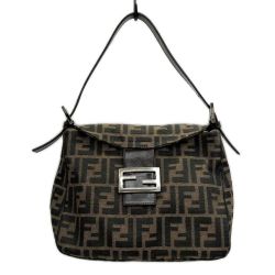 ◆◆ FENDI フェンディ ショルダーバッグ ズッカ レディース 222826426 ブラウン Bランク
